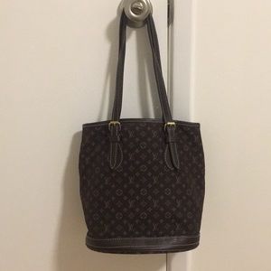Authentic Louis Vuitton monogram mini linen tote